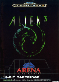 Alien 3 PAL Sega Mega Drive PAL box art